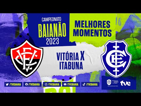 Gols e lances de Vitória x Itabuna