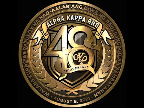 48th Anniversary ALPHA KAPPA  RHO FRAT./SOR. LED screen information greetings ||  AKRHO DE PANGLAO