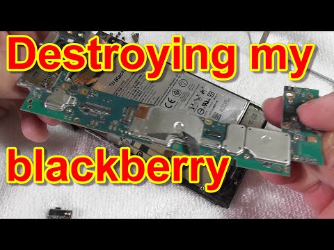 Blackberry Priv Destroying Blackberry Cellphone taking it apart disassembly