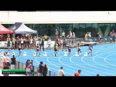 Boys Under 12 100m H6 - 2020 State Combined Events Championships // LAVicTV