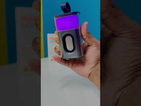 RECCI RSK-W30 Transparent Wireless Speaker with RGB Light- Black Color [FUTURE SHOP BD] #speaker