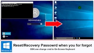 Recovery Windows 10/8/7 password when you forgotten