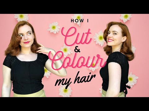 How I Cut & Colour My Hair at Home | Vintage Style