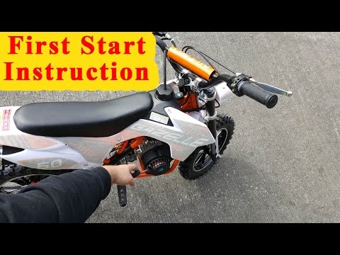 Mini Dirt Bike - First Start Instructions - Pocket Bike 49cc Gazelle from Nitro Motors