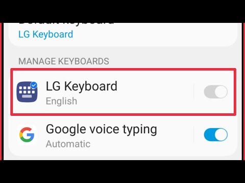 How To Manage LG Keyboard Settings