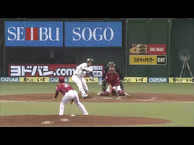 【2回裏】ライオンズ・秋山 オープン戦6度目のマルチヒット!! 2015/3/18 L-E