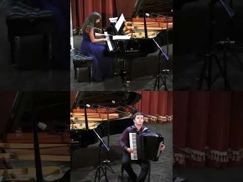 Passionate Piazzolla: Accordion & Piano Duo Bring Milonga Sin Palabras to Life! #piazzolla #milonga