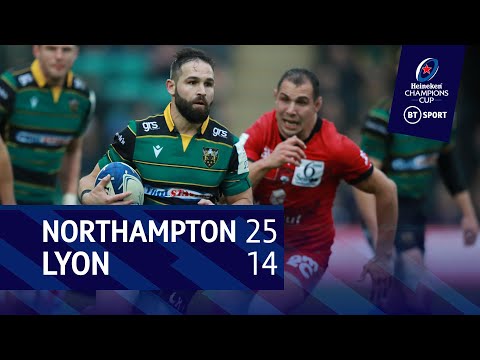 Northampton Saints vs Lyon (25-14) | Heineken Champions Cup Highlights