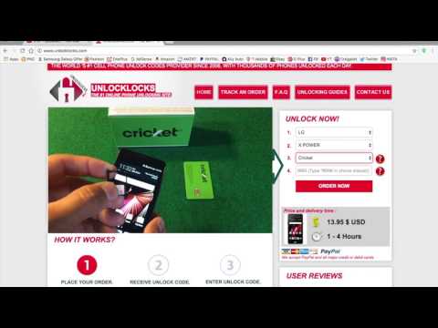 HOW TO UNLOCK LG X POWER FROM CRICKET WIRELESS.