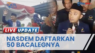 Kampanyekan Pola Hidup Sehat, Partai NasDem Daftarkan Bacaleg Diiringi Konvoi Sepeda dan Odong-odong