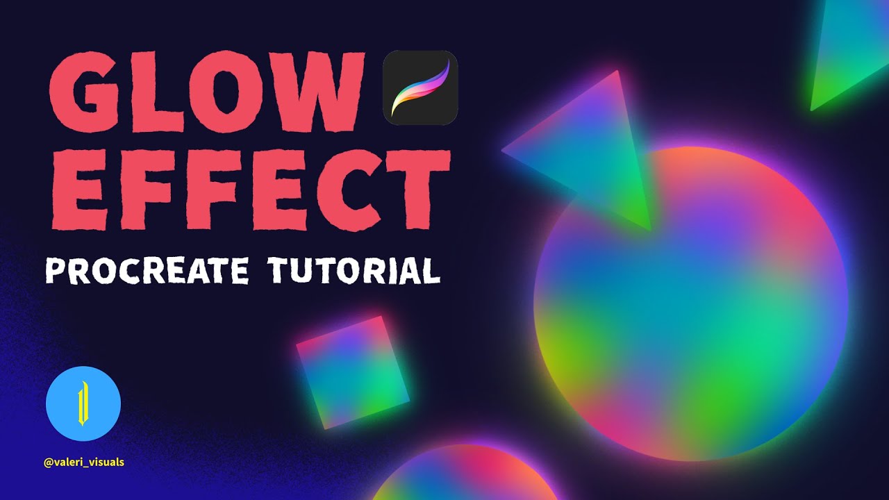 How To Create Glow Effect. Procreate Tutorial