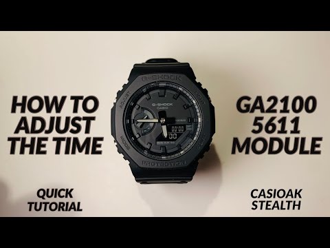 GA-2100 G-SHOCK - 5611 MODUL - STELLEN SIE DIE ZEIT SCHNELL EIN