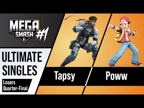 MegaSmash#1 [Top8] Losers Quarter Final - Tapsy (Snake) vs Poww (Pokemon Trainer)