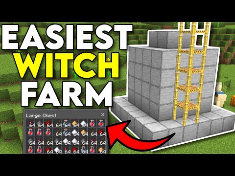 Easiest Witch Farm Minecraft Bedrock 1.20!