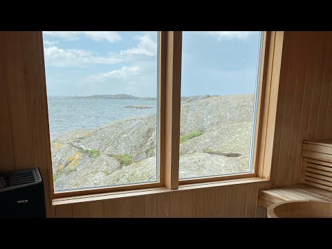 Sveriges vackraste bastu! Vi testar nya bastun på Fotö i storm. VLOGG