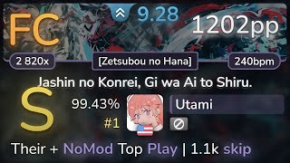 Download lagu 9.3⭐ Utami | ICDD - Jashin no Konrei, Gi wa Ai to Shiru. [Zetsubou no Hana] 99.43% FC #1 | 1202pp mp3