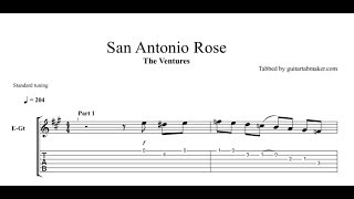 The Ventures - San Antonio Rose TAB - guitar instrumental tab (PDF + Guitar Pro)