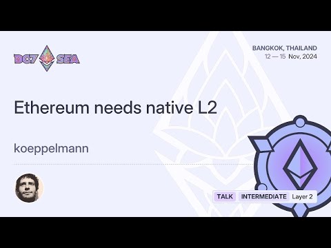 Ethereum needs native L2 preview