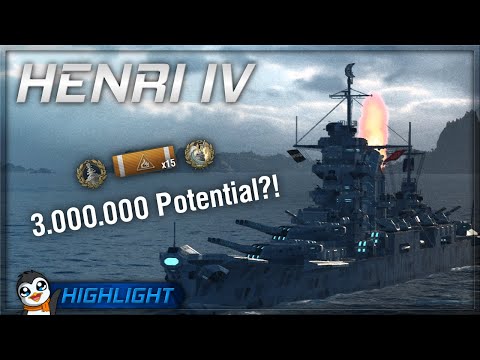 World of Warships - Captain Rework NO CONCEALMENT (Troll-Build) - Henri IV [Stream Highlight]