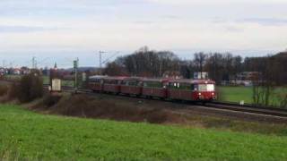 preview picture of video 'Uerdinger Schienenbus und RS1 bei Okarben'