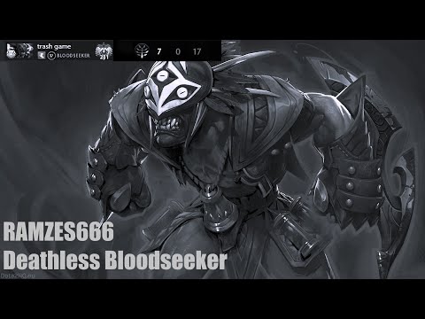 RAMZES666 Deathless Bloodseeker - Dota 2 Pro Dark Side [RAMZES666 Deathless Game #21] 4K