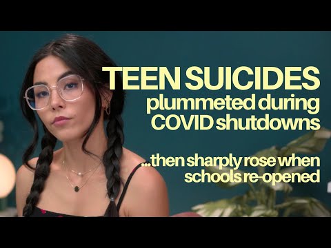 COVID停課青少年的自殺率驟降…復課後卻急遽飆升！ (Teen suicides plummeted when schools shut due to COVID... then sharply rose when schools re-opened)