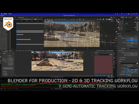 Blender 3.0 for Production - 2D & 3D Tracking Workflow - 11 Semi-automatic Tracking Workflow