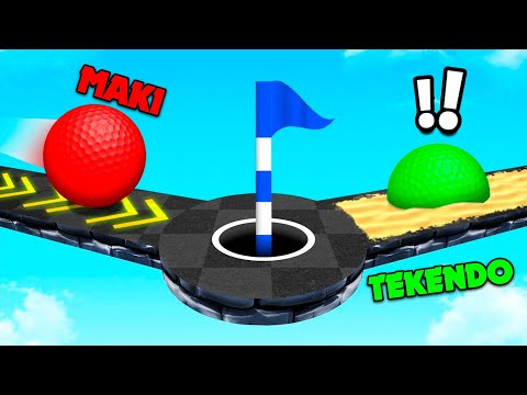HOYO TROLL vs HERMANO 😂⛳! muy imposible   GOLF IT con TEKENDO