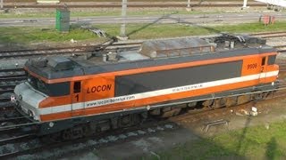 preview picture of video '9906, LOCON Benelux rangeert als losse loc op en vertrekt van Kijfhoek, 20 AUG '13'