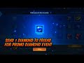 HOW TO SEND 1 DIAMOND TO FRIEND FOR PROMO DIAMOND EVENT IN MOBILE LEGENDS MLBB