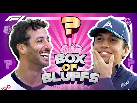 'He Must Be The Worst Liar I've Ever Known!' | Box Of BLUFFS! | Daniel Ricciardo & Alex Albon