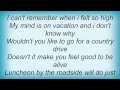 Utopia - Feel Too Good Lyrics