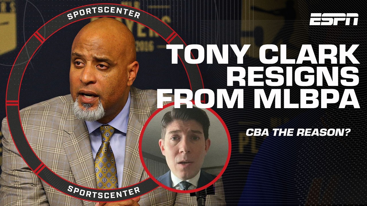 Jeff Passan explains WHY Tony Clark has RESIGNED as the MLPA executive director 🚨 | SportsCenter