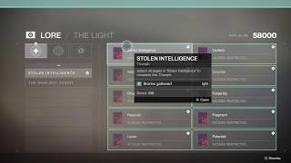 Hidden Stolen Intelligence Lore Book Guide