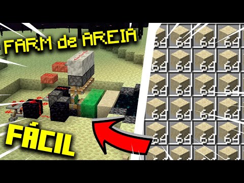 FARM de AREIA SIMPLES E EFICIENTE - Minecraft 1.19