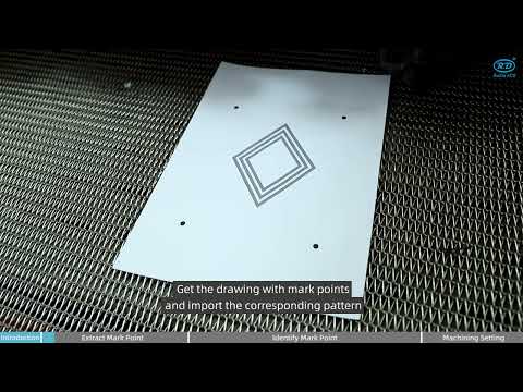 RUIDA RDCMarkVision tutorial ep3：Mark Point Positioning #ccd#laser controller #visual machining