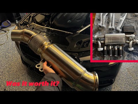 Installing a Alibaba Full Valvetronic Exhaust & Catless Downpipe on My 2019 BMW 540i B58.