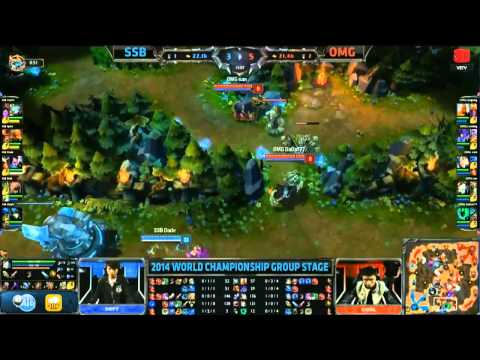 LMHT [25-09-2014]  SSB vs OMG Chung Kết Thế Giới Mùa 4 Bảng C