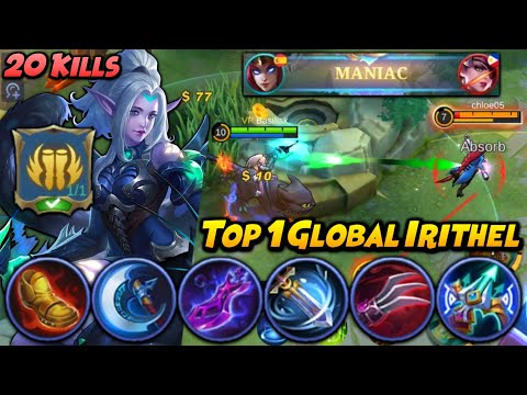 MANIAC!! IRITHEL BEST BUILD TO CARRY THE GAME! (AUTO WIN) | Top 1 Global Irithel