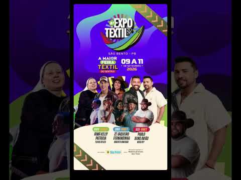🔥 PABLO CONFIRMADO NA EXPO TÊXTIL 2026 EM SÃO BENTO-PB! 🔥