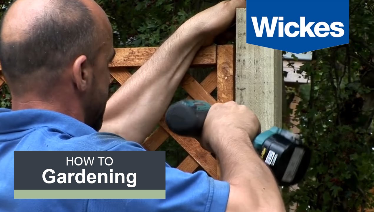 Watch video How to Fix Trellis onto a Fence Panel with Wickes Now How to Fix Trellis onto a Fence Panel with Wickes