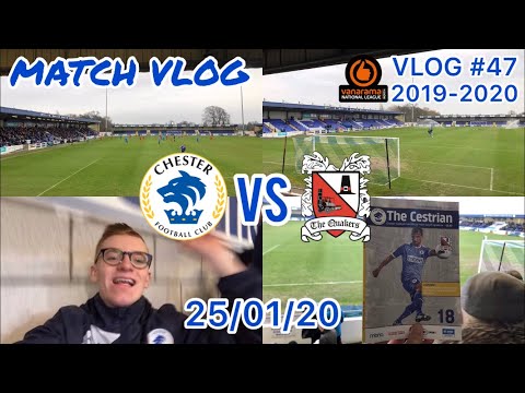 CHESTER FC 3-0 DARLINGTON MATCH VLOG #47: VANARAMA NATIONAL LEAGUE NORTH: 25/01/20