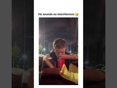 Lil bro tried so hard to stuff his face