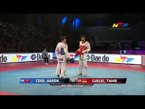 [The best game] Male -80Kg Semi Final | COOK, AARON(IMN) v GUELEC, TAHIR(GER)
