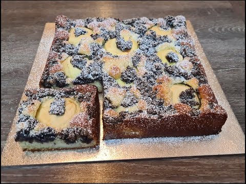 👀👀SWEET & EASY wie bei Eni 👌super saftiger Apfel-Mohn-Kuchen 😋😋 da bleibt nicht mal ein Krümel übrig