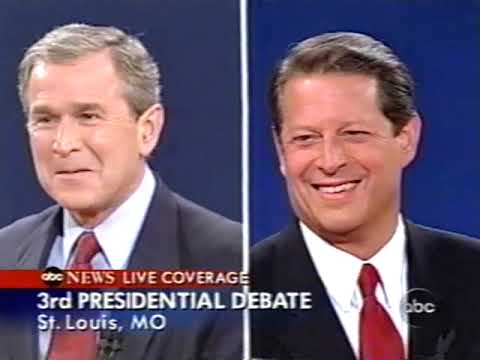 3rd preseidential debate 2000 Al Gore George Bush