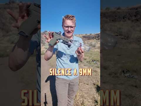 Water Bottle Silencer (Will It Work?) #glock #pistol #ammo