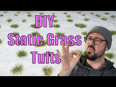 How to make static grass tufts easy! - wargaming / model train