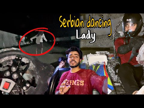 Serbian dancing lady peeche paad gai 😰 go karting pe