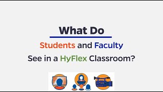 What Do Students and Faculty See in a HyFlex Classroom